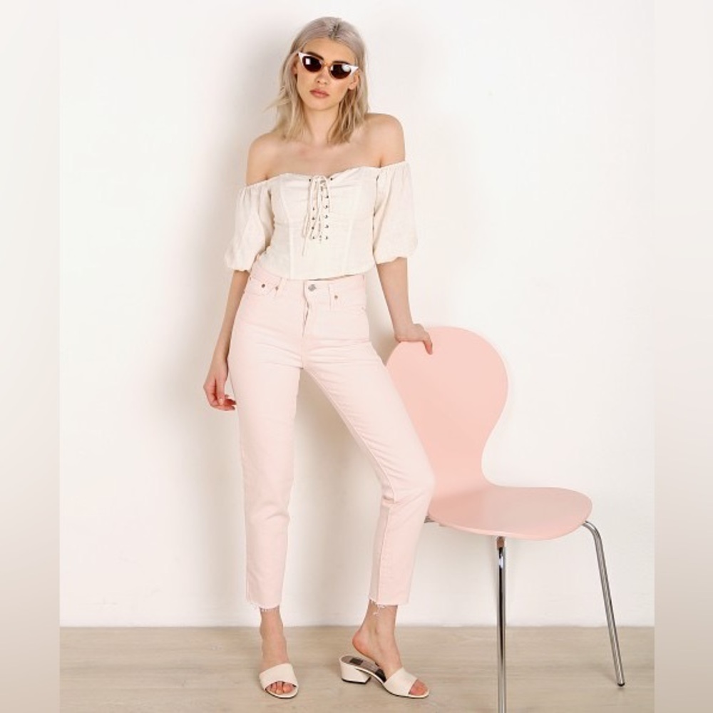 Levi's Wedgie Icon Fit Jean Creole Pink Sz 28